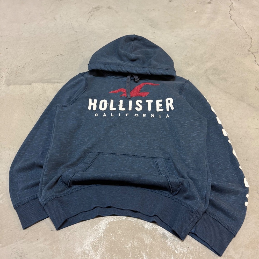 Vintage y2k Navy Hollister Hoodie